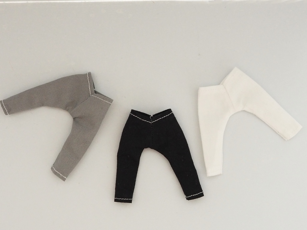 身長調整サイズ シンプルスリムパンツ ねんどろいどどーる用