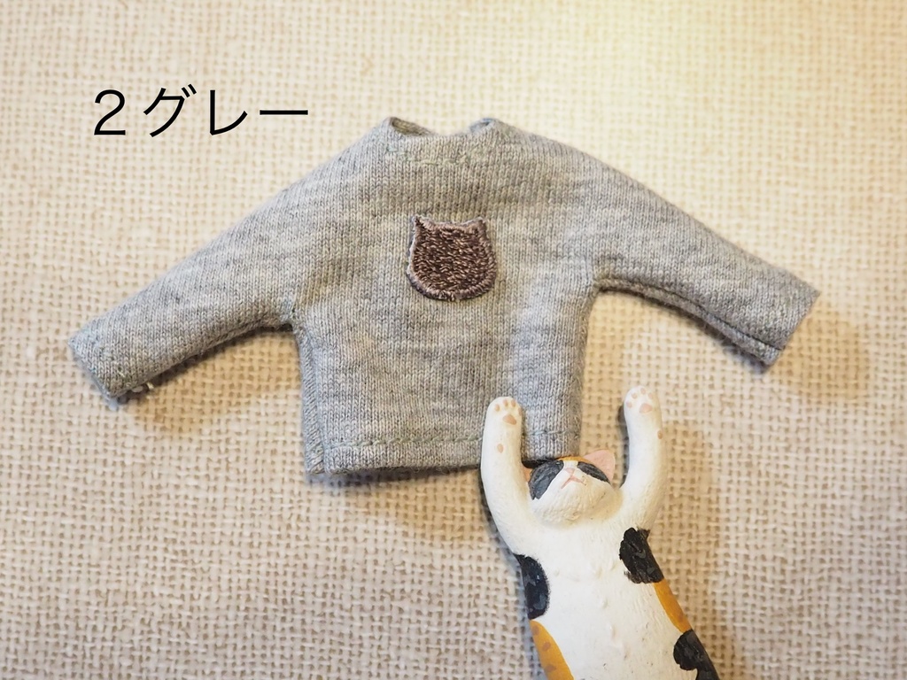 ねこワッペン ロンT ねんどろいどどーる