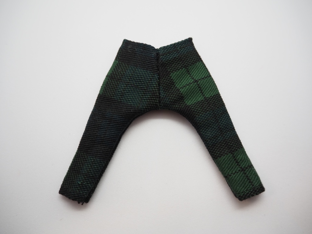 身長調整サイズ シンプルスリムパンツ チェック柄 ねんどろいどどーる用