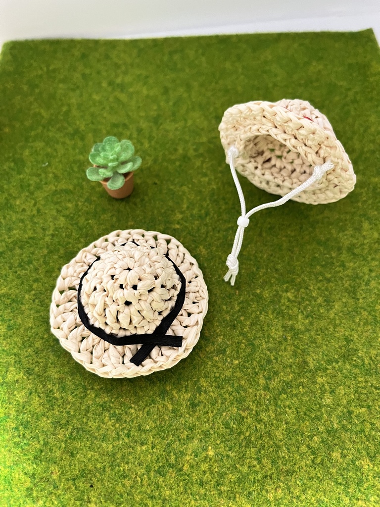 ドール用麦わら帽子