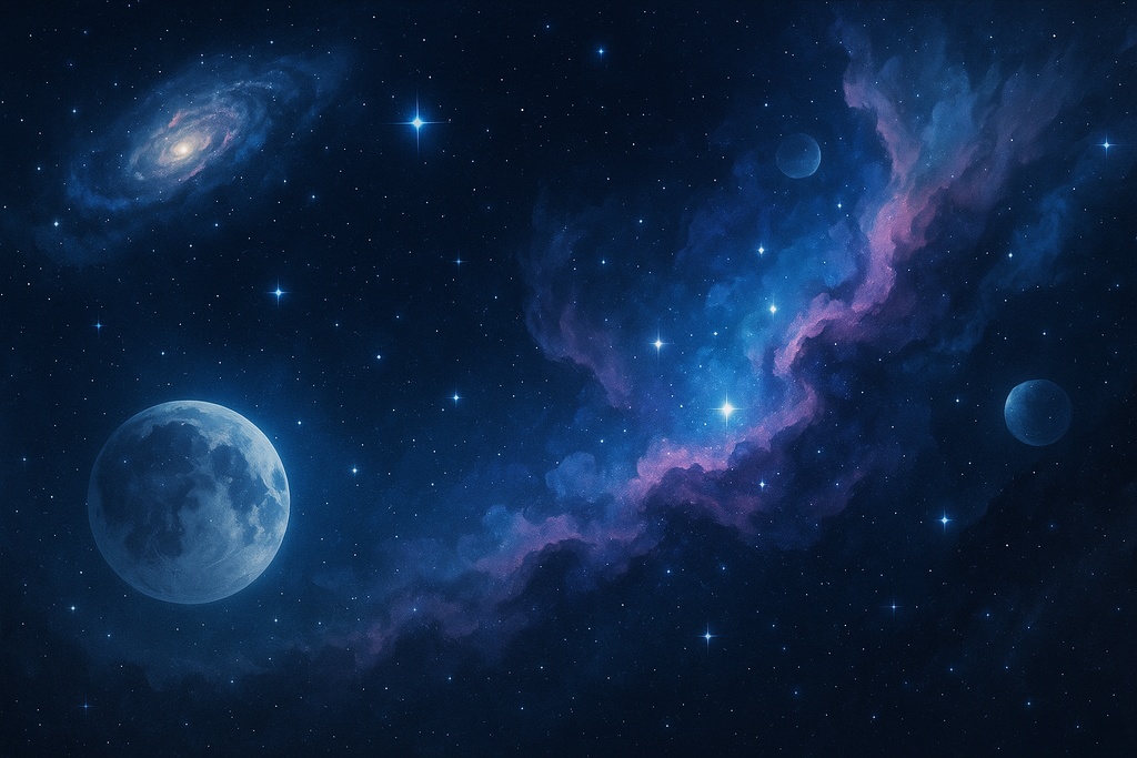 銀河と星座の幻想宇宙【背景素材集】