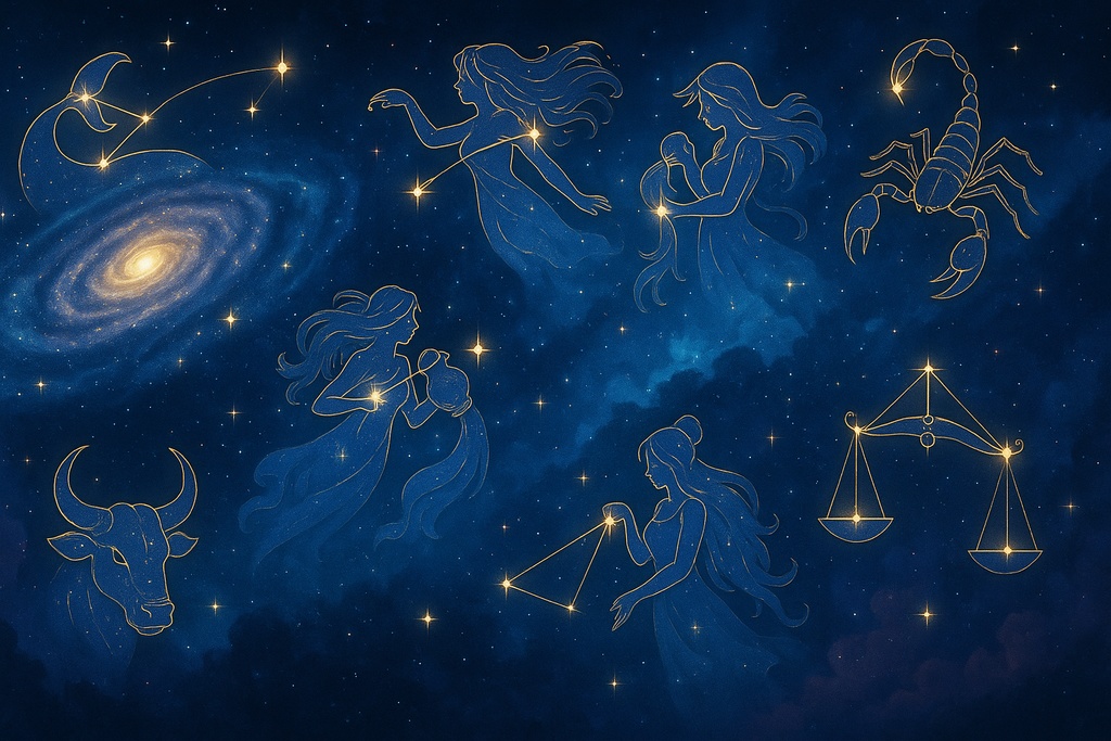 銀河と星座の幻想宇宙【背景素材集】