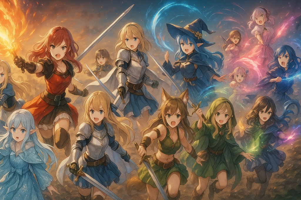 異世界の少女たちの物語 – ファンタジー美少女イラスト集