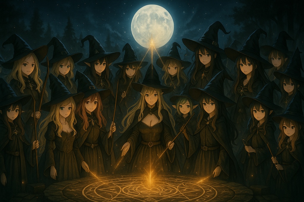 幻想の森と月夜の学院 – 異世界ファンタジー少女イラスト集