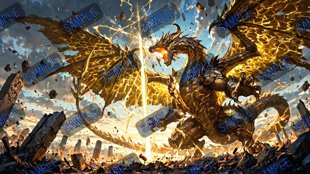 属性竜の咆哮|ドラゴン壁紙セット