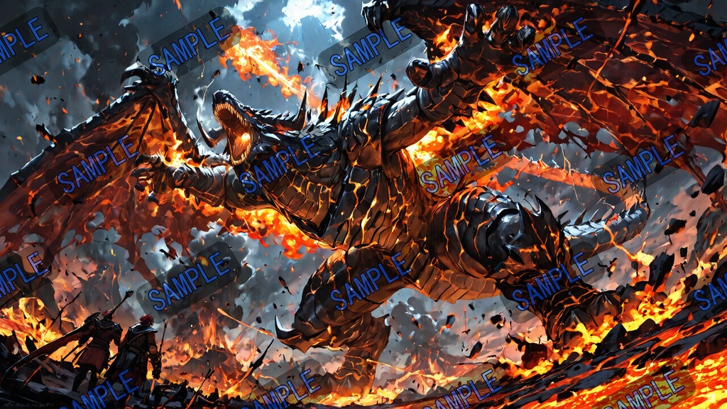 属性竜の咆哮|ドラゴン壁紙セット