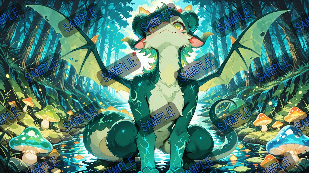 幻想竜の住む世界|ドラゴン壁紙セット