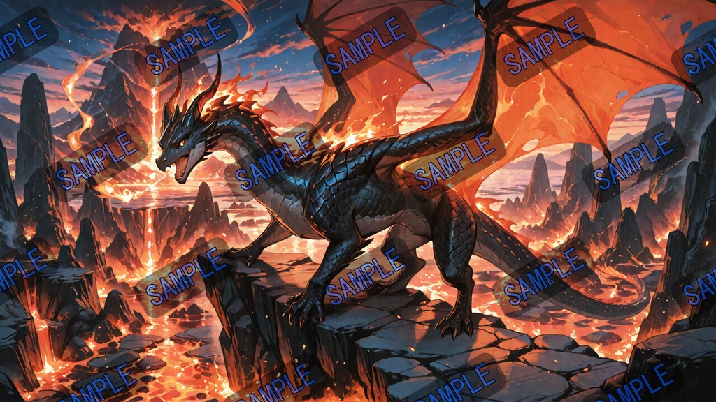 幻想竜の住む世界|ドラゴン壁紙セット