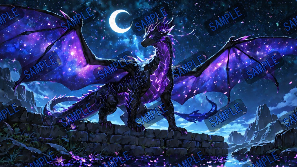 幻想竜の住む世界|ドラゴン壁紙セット