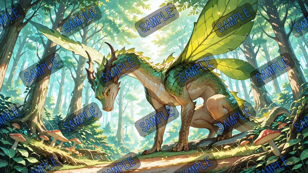 幻想竜の住む世界|ドラゴン壁紙セット