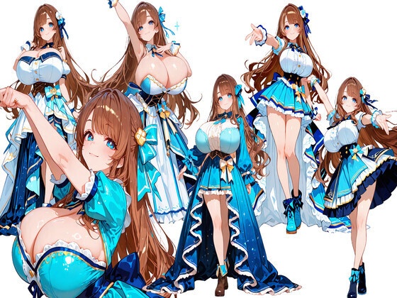 【背景透過PNG】アイドル風女性キャラクター素材集