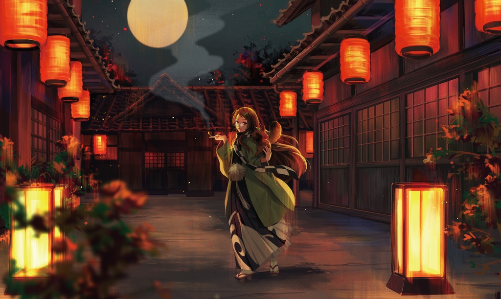 【東方名華祭18_新作】ラバーマット:二ッ岩マミゾウ