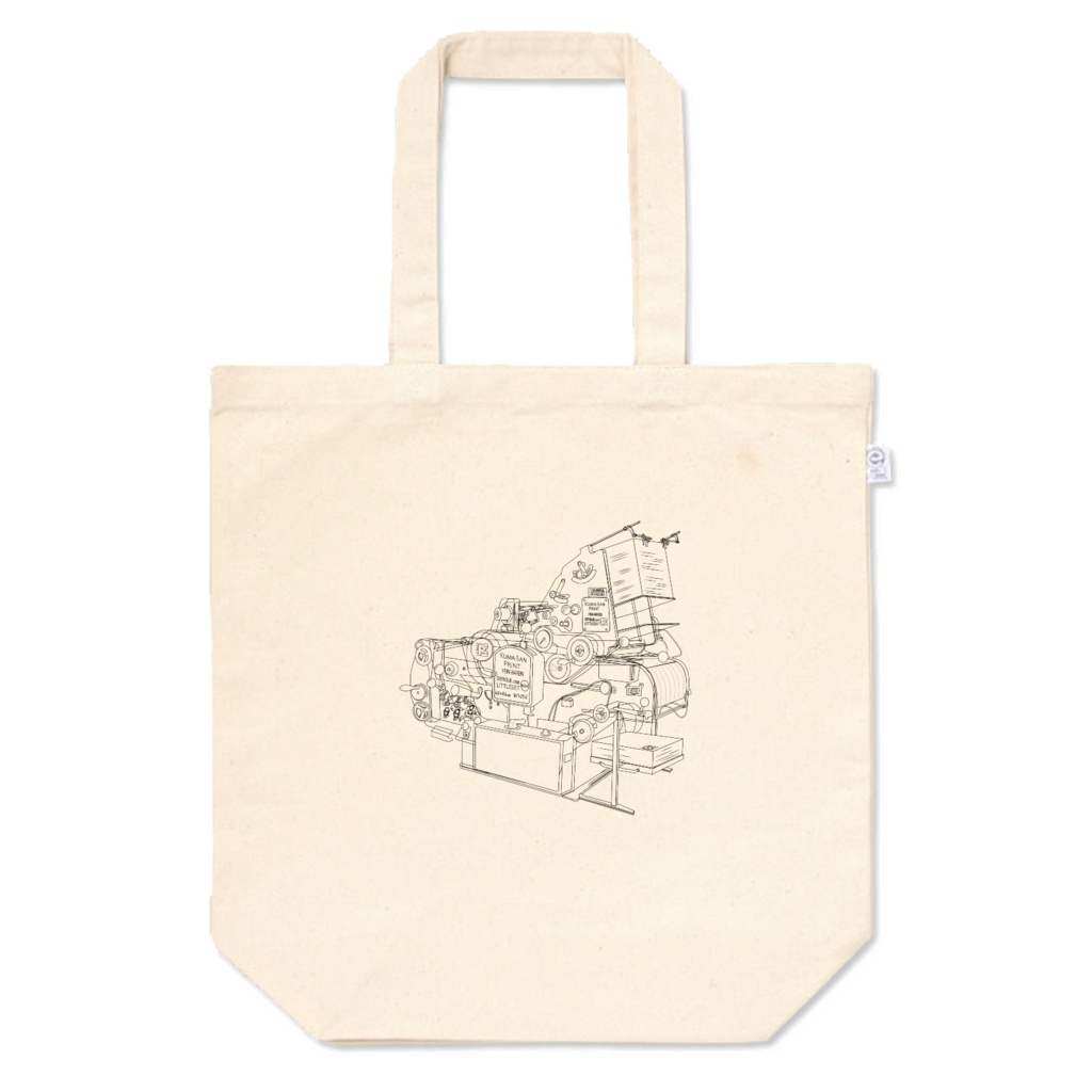 機械シルエット-P トートバッグ