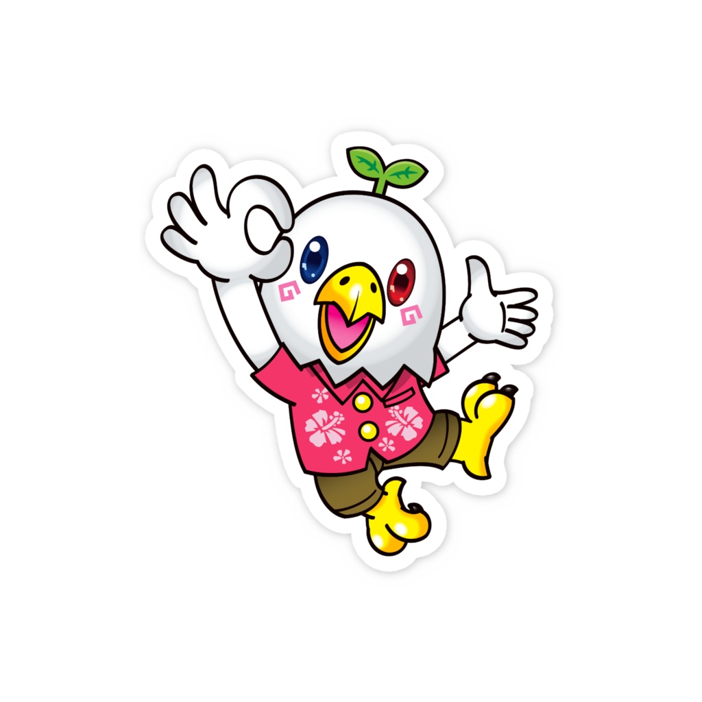 わっしーくん ステッカー