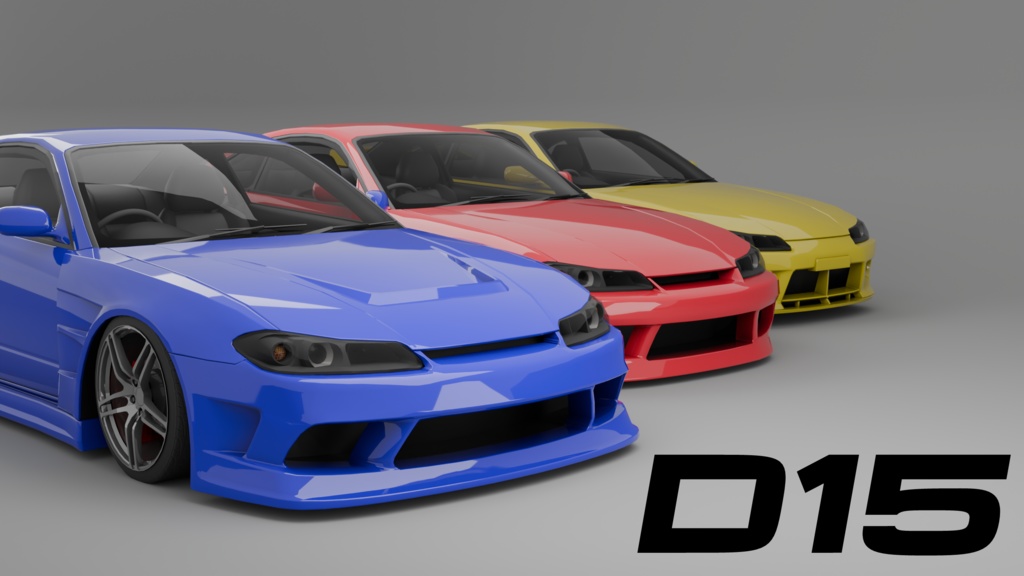 【VRChat】 D15 3D Model