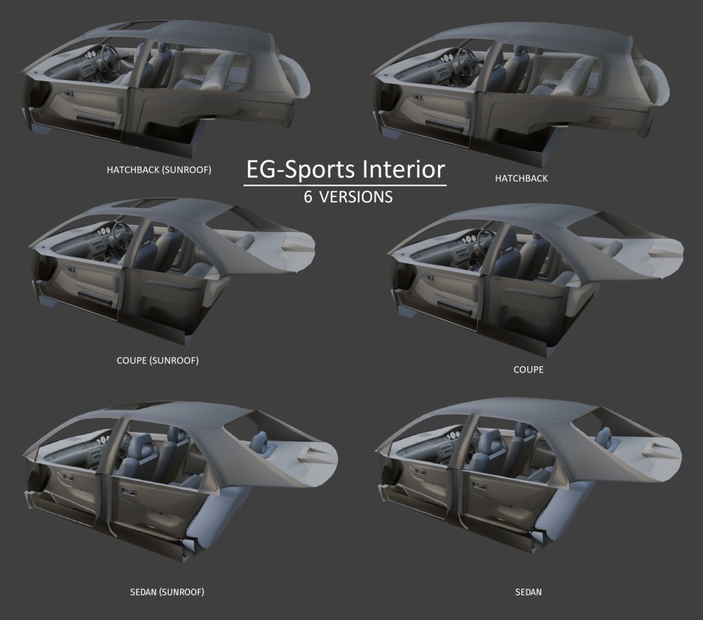 【VRChat】 EG-Sports Interior (6 Versions)