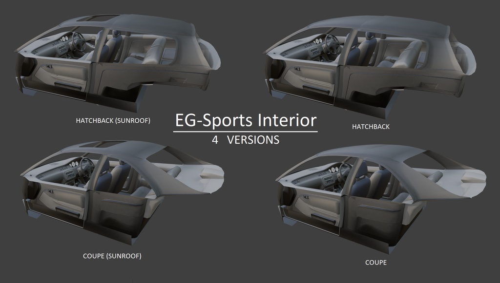 【VRChat】 EG-Sports Interior (4 Versions)