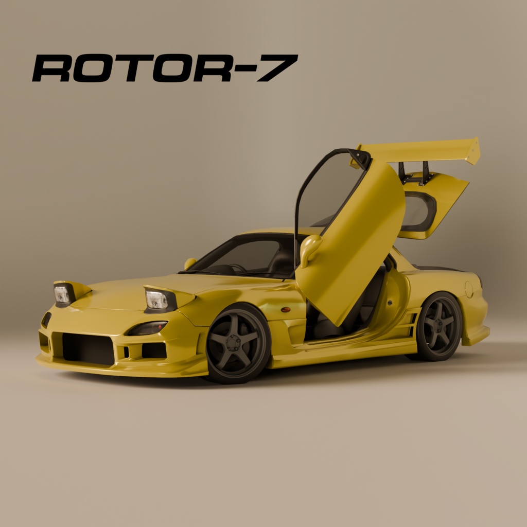 【VRChat】 Rotor-7 3D Model