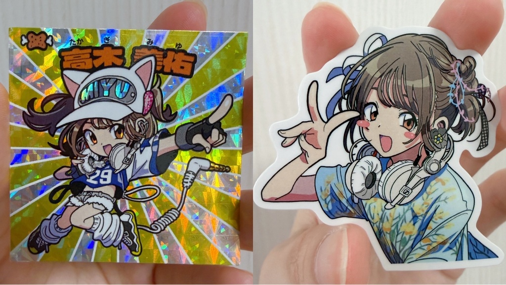 DJ高木美佑 イラストステッカーセット