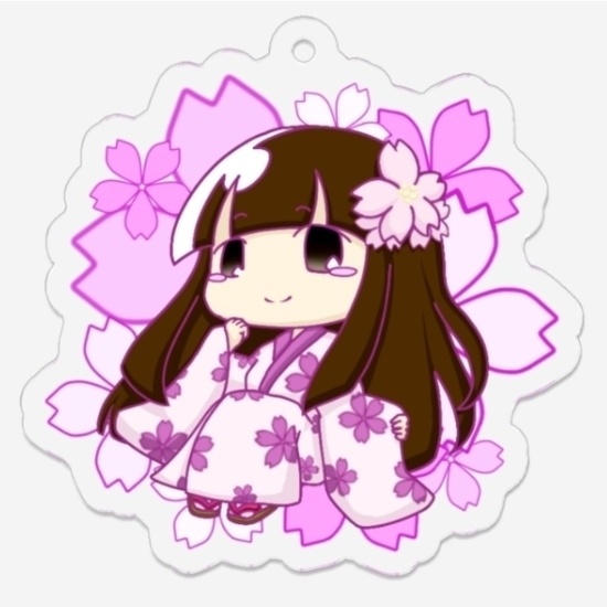 しゃぼんちゃんキーホルダー ～桜