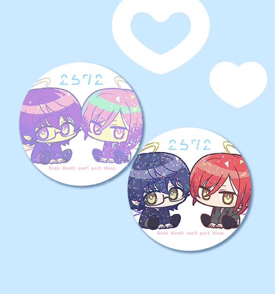 天使つむ夏缶バッジ