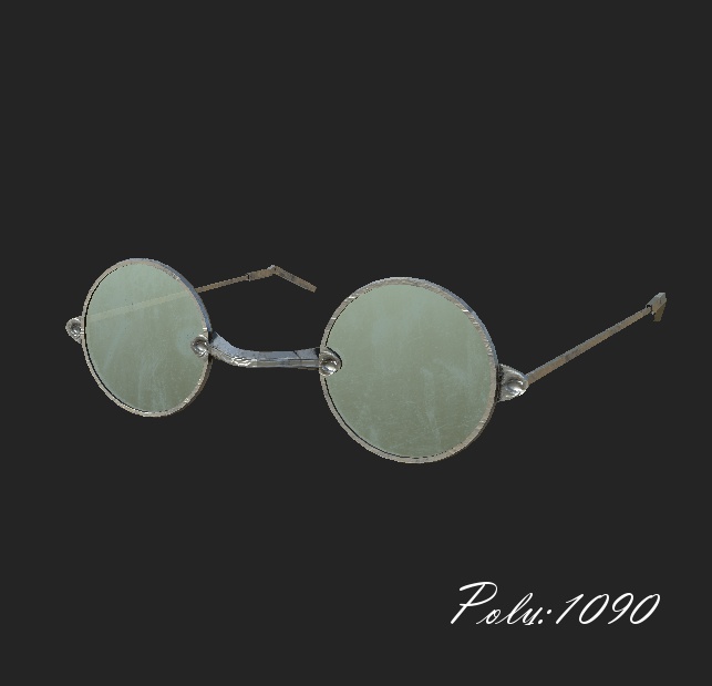 【3Dモデル】アンティ―ク眼鏡(Antique Glasses) 