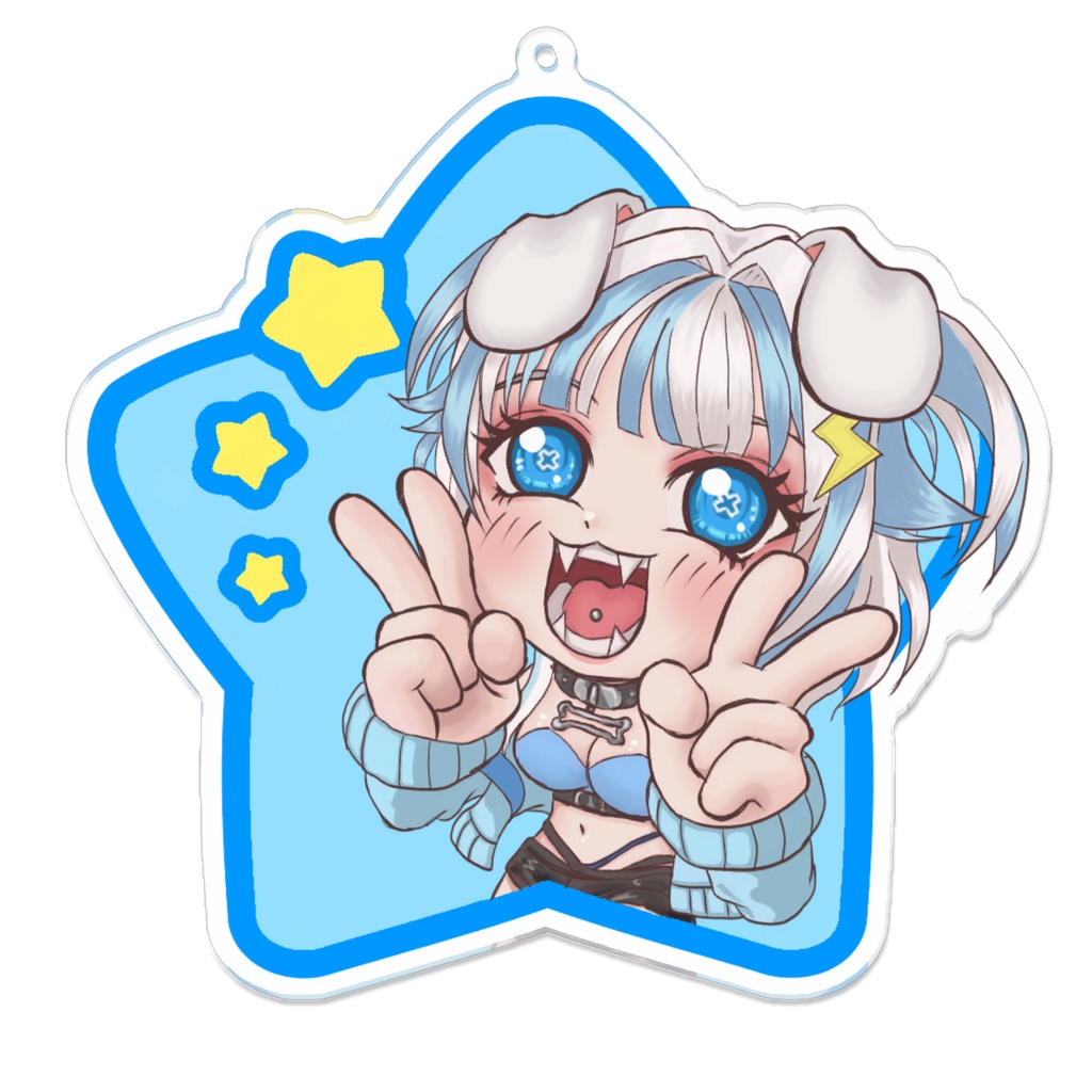 【2周年記念グッズ】眞白そら アクリルキーホルダー