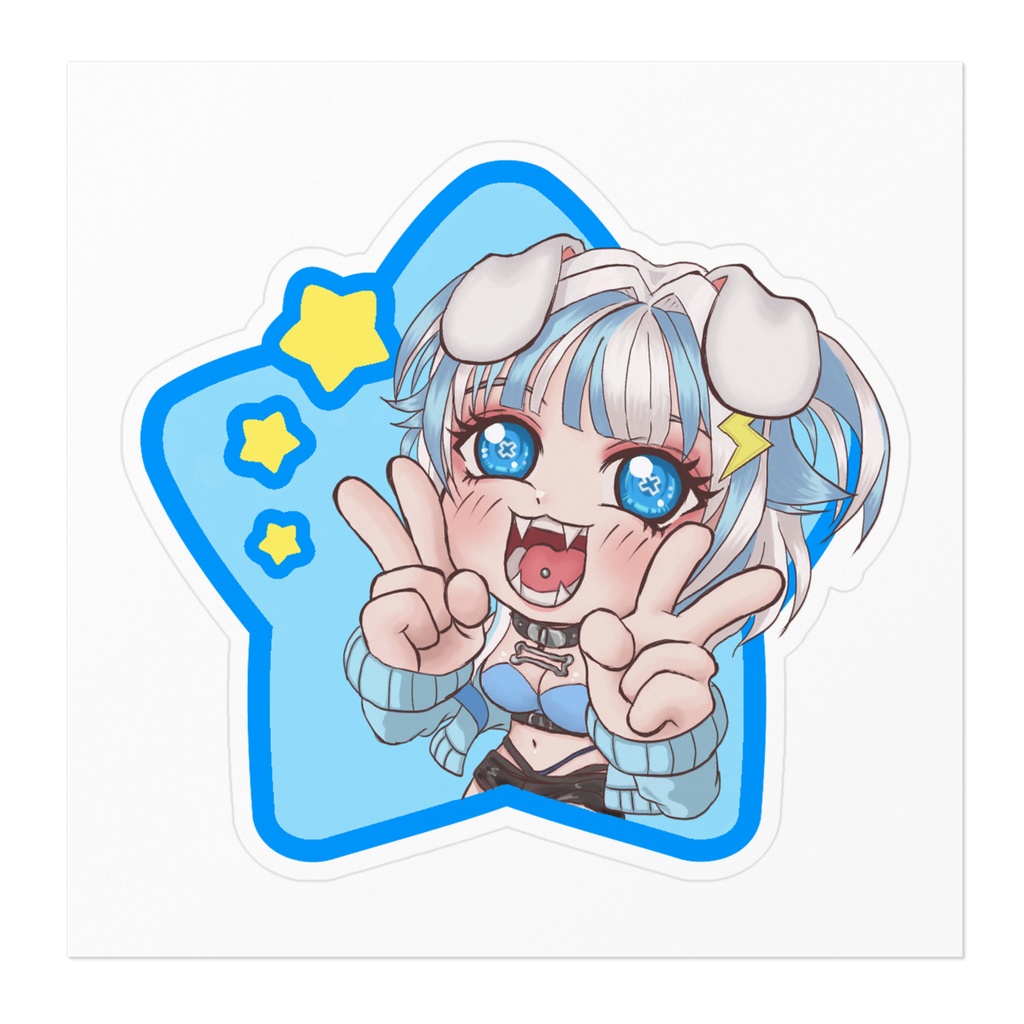 【2周年記念グッズ】眞白そら ステッカー