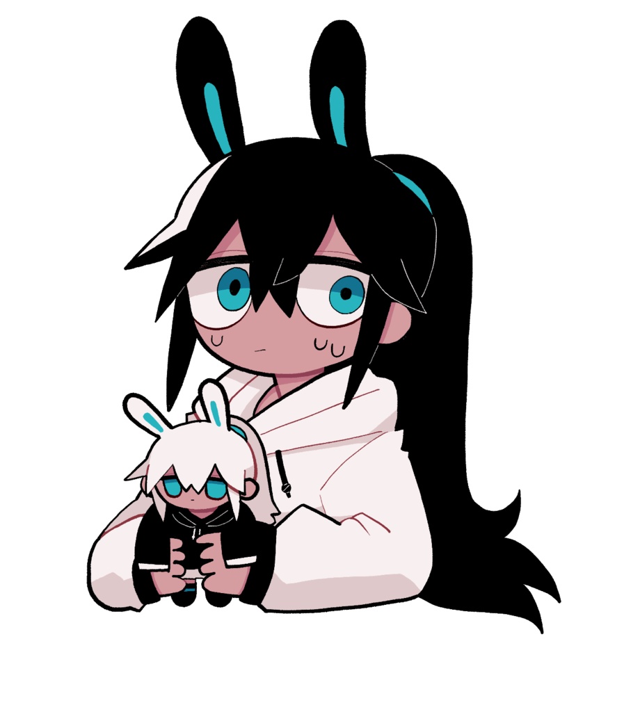 黒うさいちか©アクキー