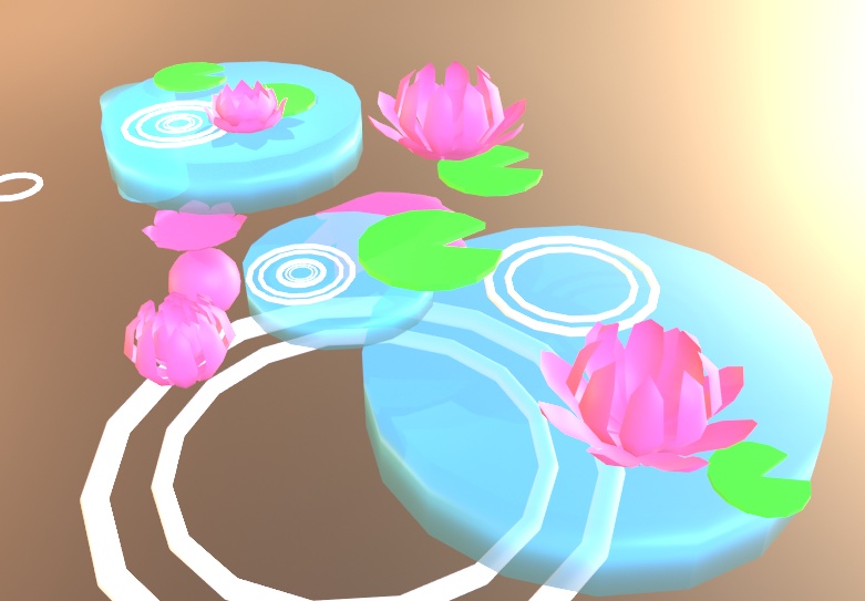 睡蓮の花blendファイル