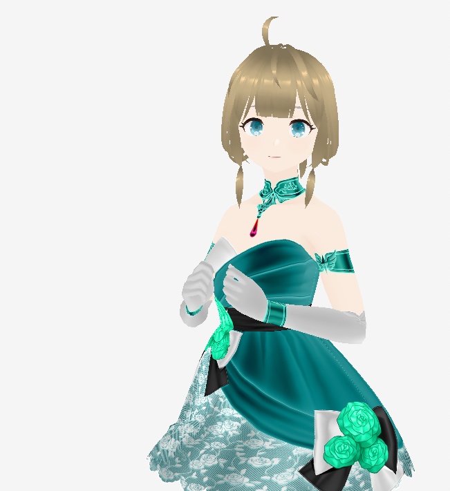 ペパーミントドレス　vroid&vlrmセット