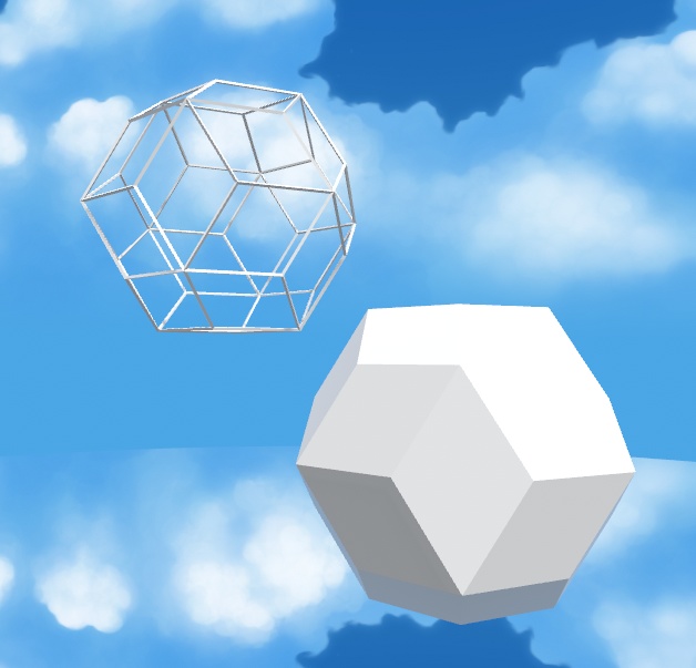 rhombic Triacontahedoron glbセット