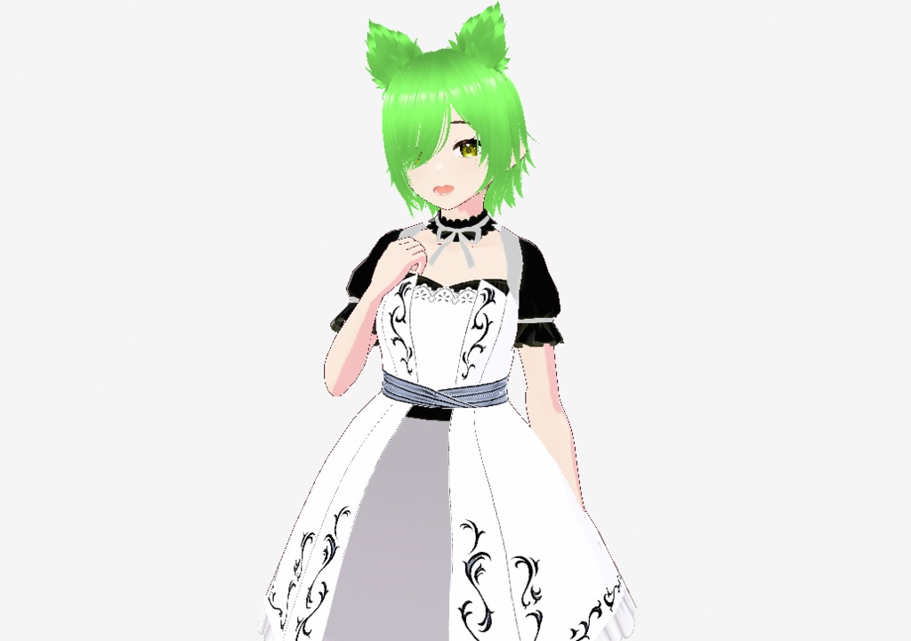 ゴシックメイドミミ　vrm&Vroidセット