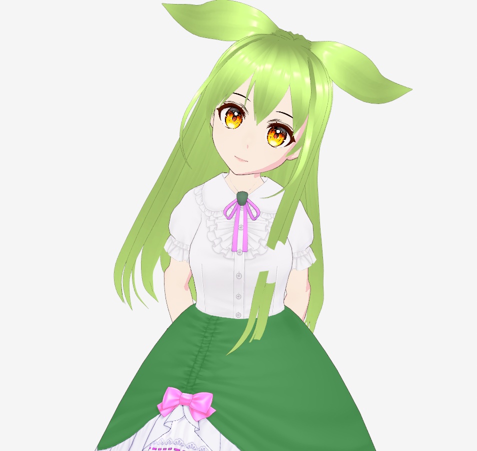 お嬢様ずんだもん　vroidファイルとvrmファイル
