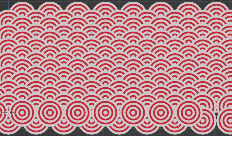 メディバンペイントで作った柄・ケジメ版(blendeで作成した模様と差し替)