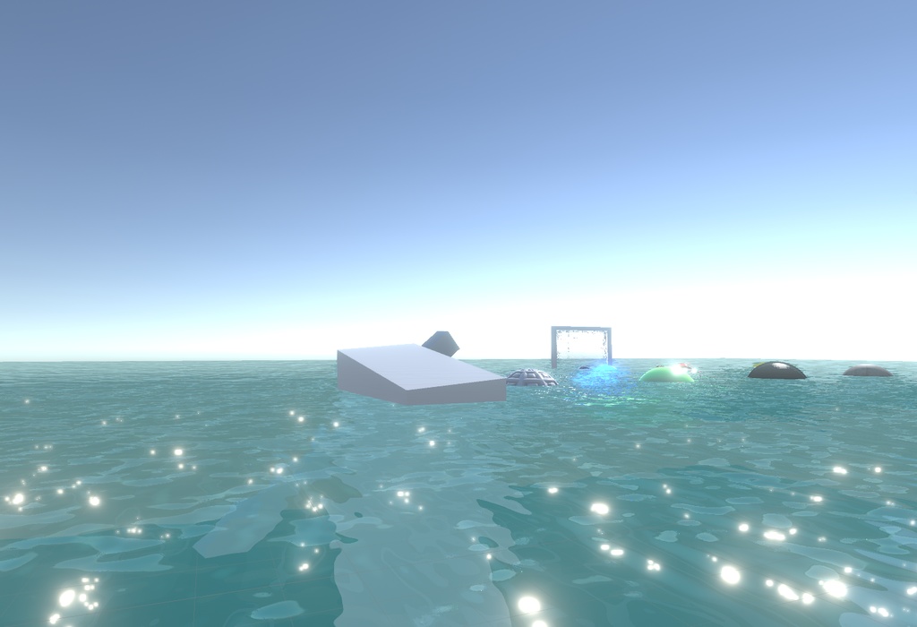 Toon風のcluster用WaterShaderセット