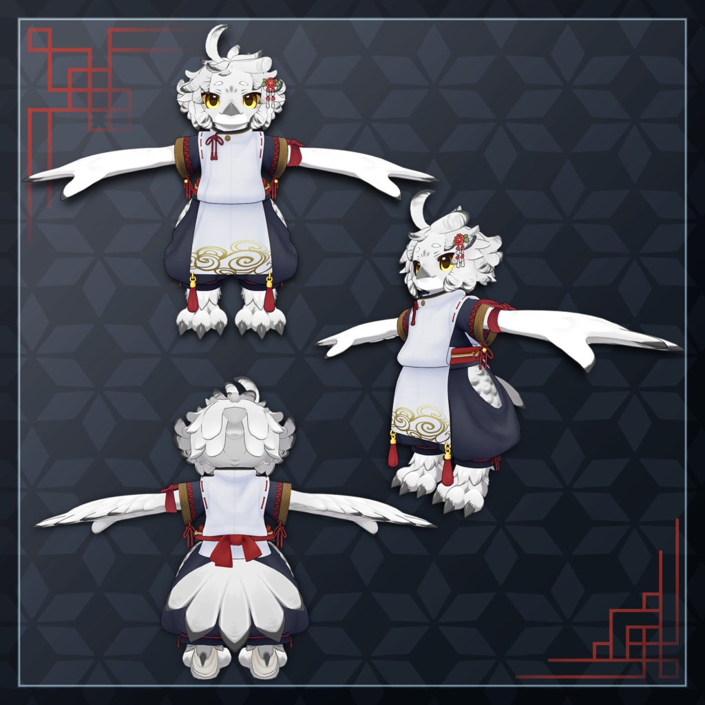 【 noix対応 】- 装束【椿】 -