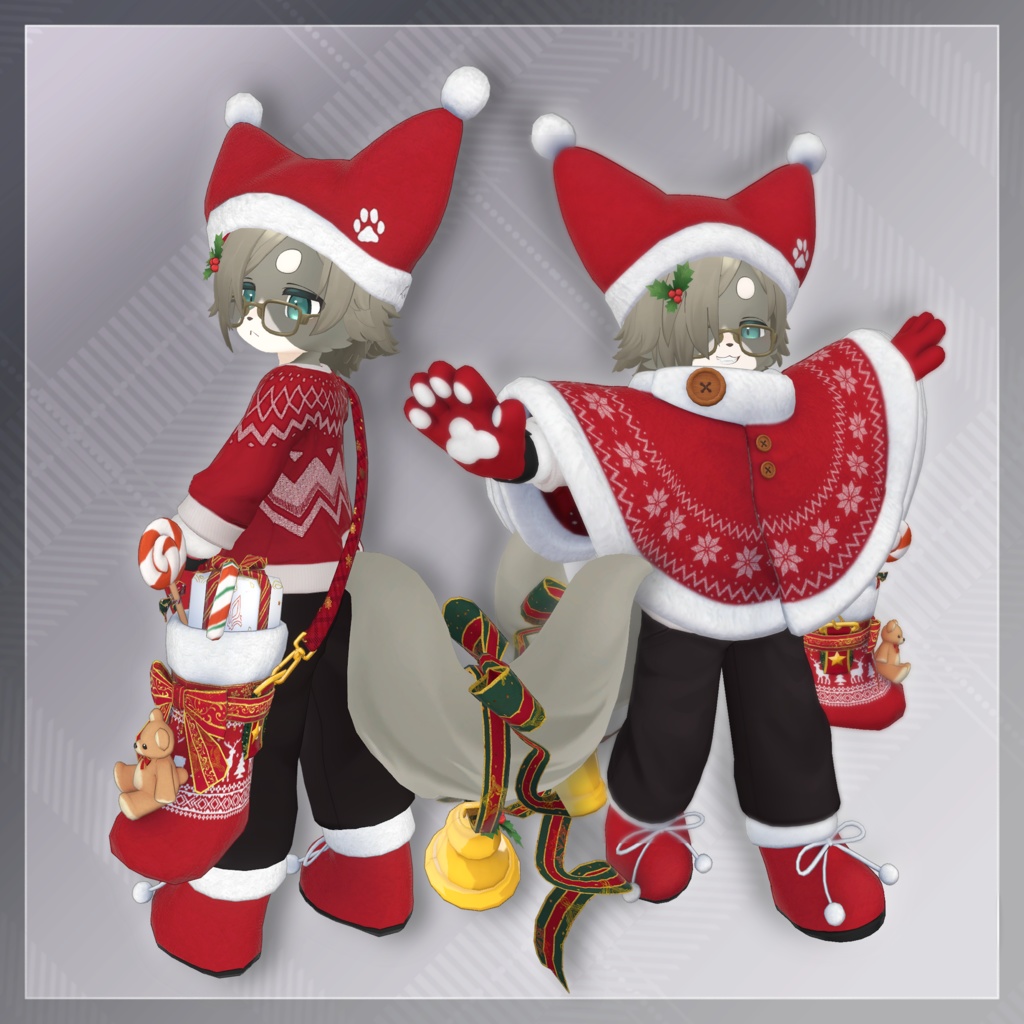 【Chalo・Lio対応】- Xmas cape -