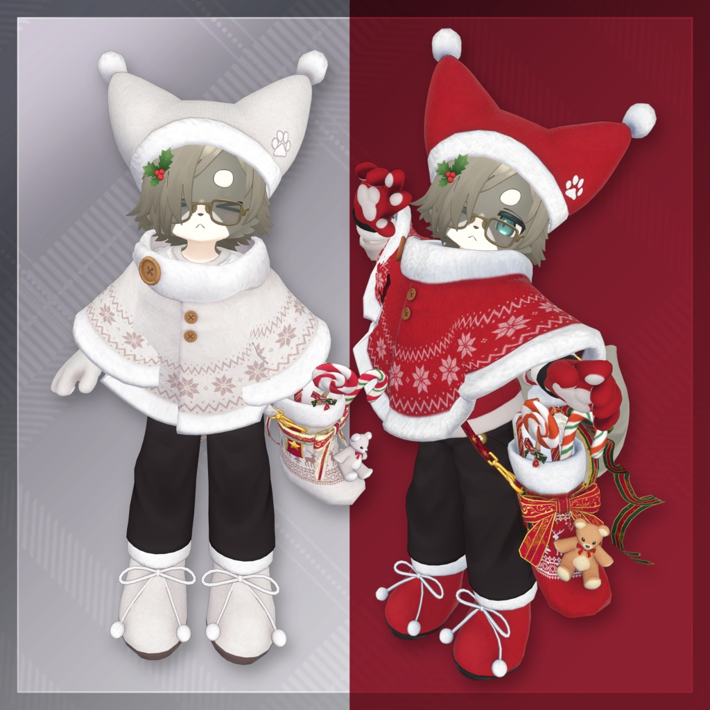【Chalo・Lio対応】- Xmas cape -