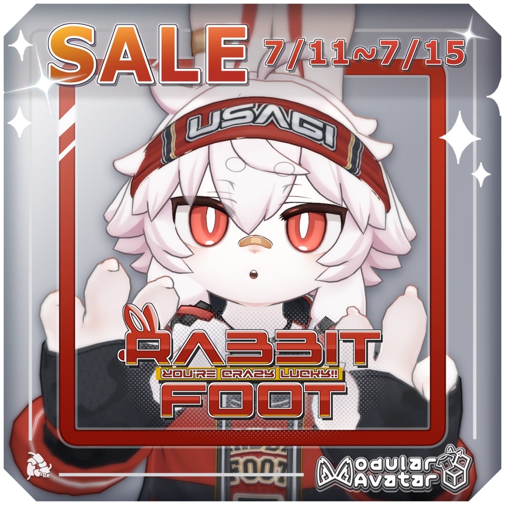 【Yue -ユエ-対応】- Rabbit Foot  -　🎉販売開始記念セール！【 7/11~7/15日 】