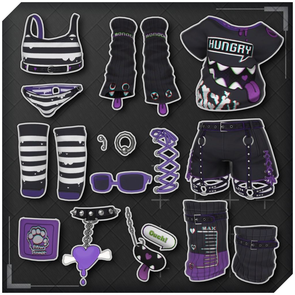 【Noel対応】- Munchy Monochrome -