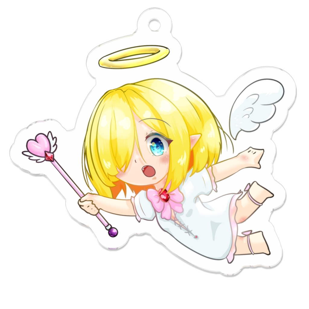 KumaC24_アクリルキーホルダー - SDフォンテーヌ ver.囁き天使