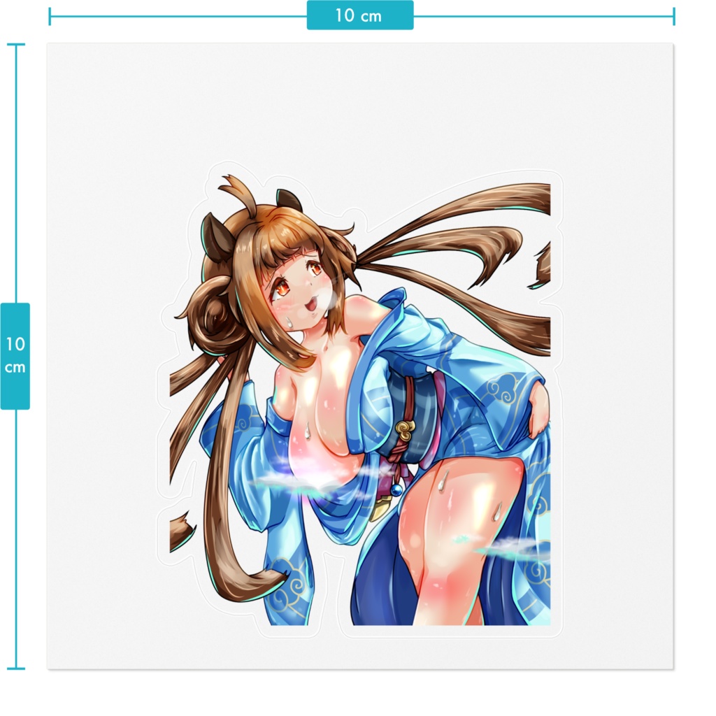 KumaC24_ステッカー - 浴神ゆかたん