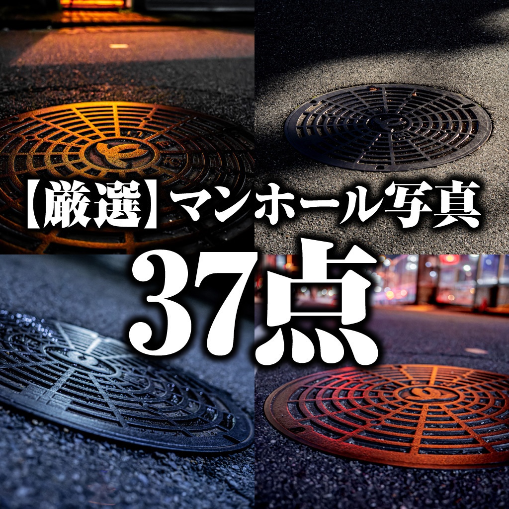【厳選】マンホール写真37点