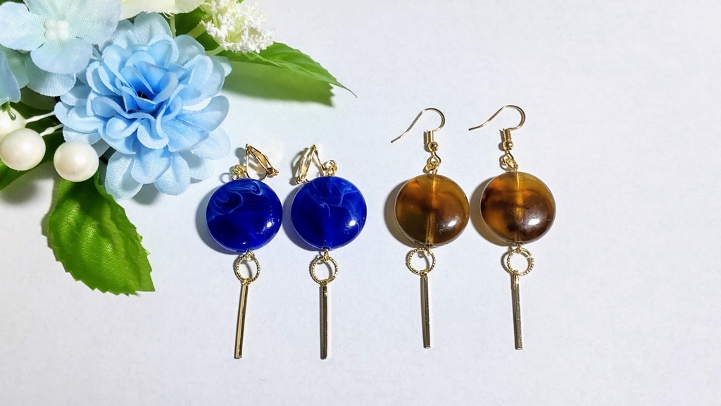 【オリジナル】大きめピアス/イヤリング