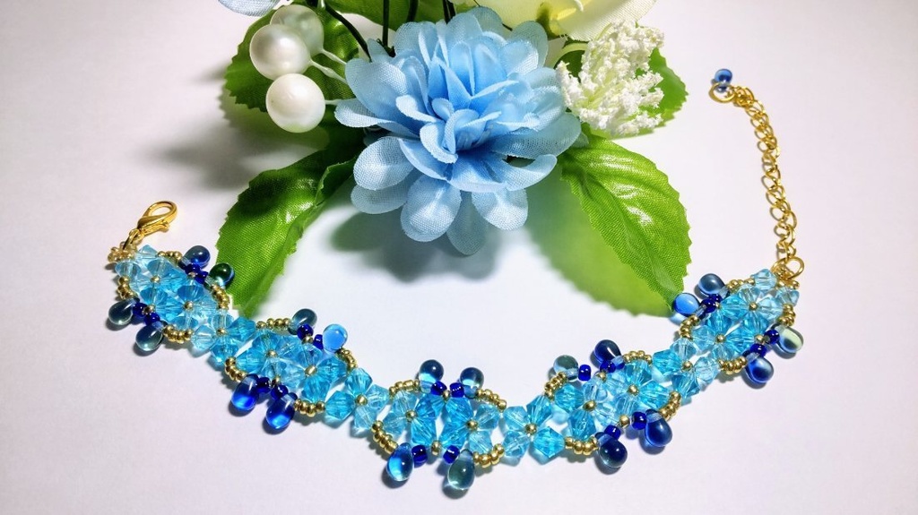 【オリジナル】ビーズブレスレット