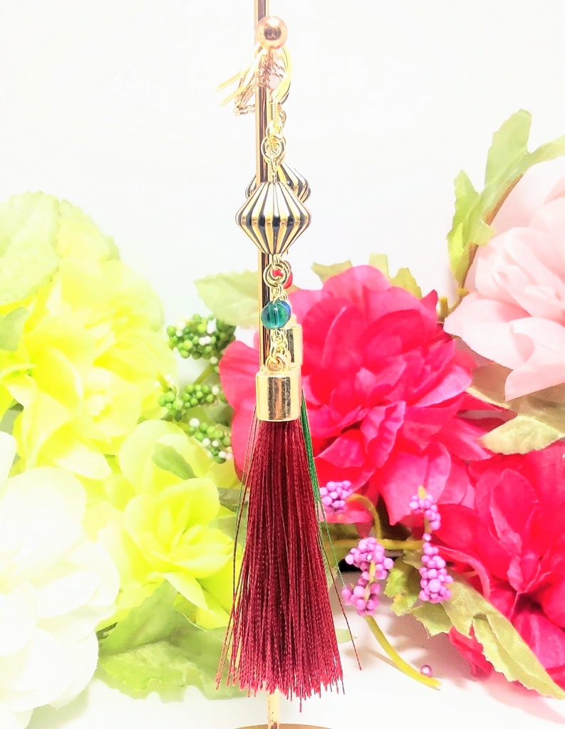 【fgo】太公望イメージイヤーアクセサリー【ハンドメイド】