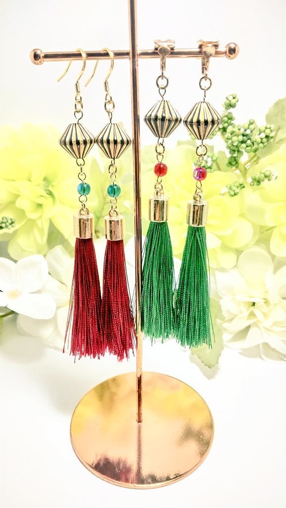 【fgo】太公望イメージイヤーアクセサリー【ハンドメイド】