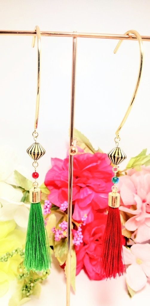 【fgo】太公望イメージイヤーアクセサリー【ハンドメイド】