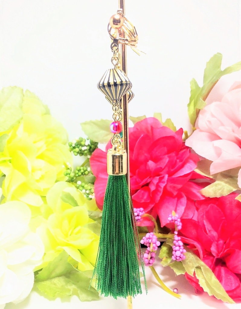 【fgo】太公望イメージイヤーアクセサリー【ハンドメイド】